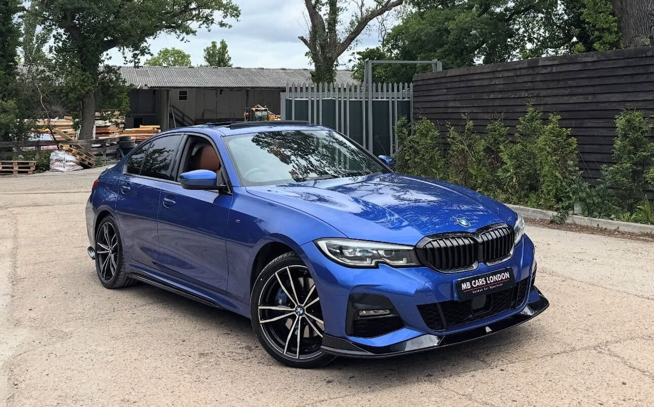 BMW 3 SERIES G20 G21 M PERFORMANCE FRONT SPLITTER LIP SPOILER GLOSS BLACK 2019-2022