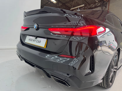 BMW 2 SERIES F44 GRAN COUPE REAR DIFFUSER WITH TAILPIPES GLOSS BLACK 2019+