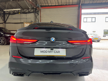BMW 2 SERIES F44 GRAN COUPE REAR DIFFUSER WITH TAILPIPES GLOSS BLACK 2019+