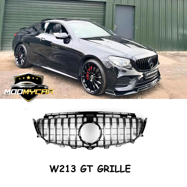 MERCEDES E CLASS W213 GT GRILLE GLOSS BLACK 2016-20