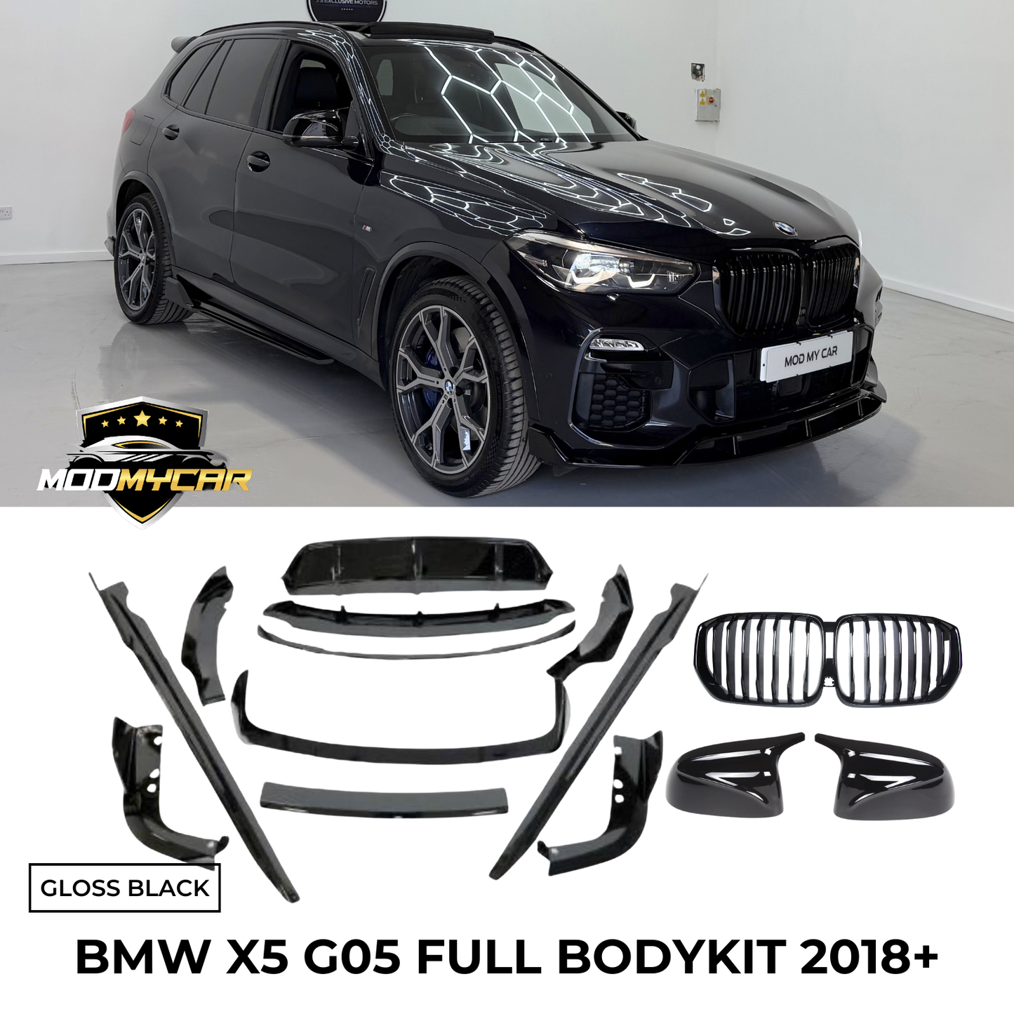 BMW X5 G05 BODYKIT M AERO KIT SPOILER REAR DIFFUSER GRILL SPLITTER SIDESKIRT 2018+