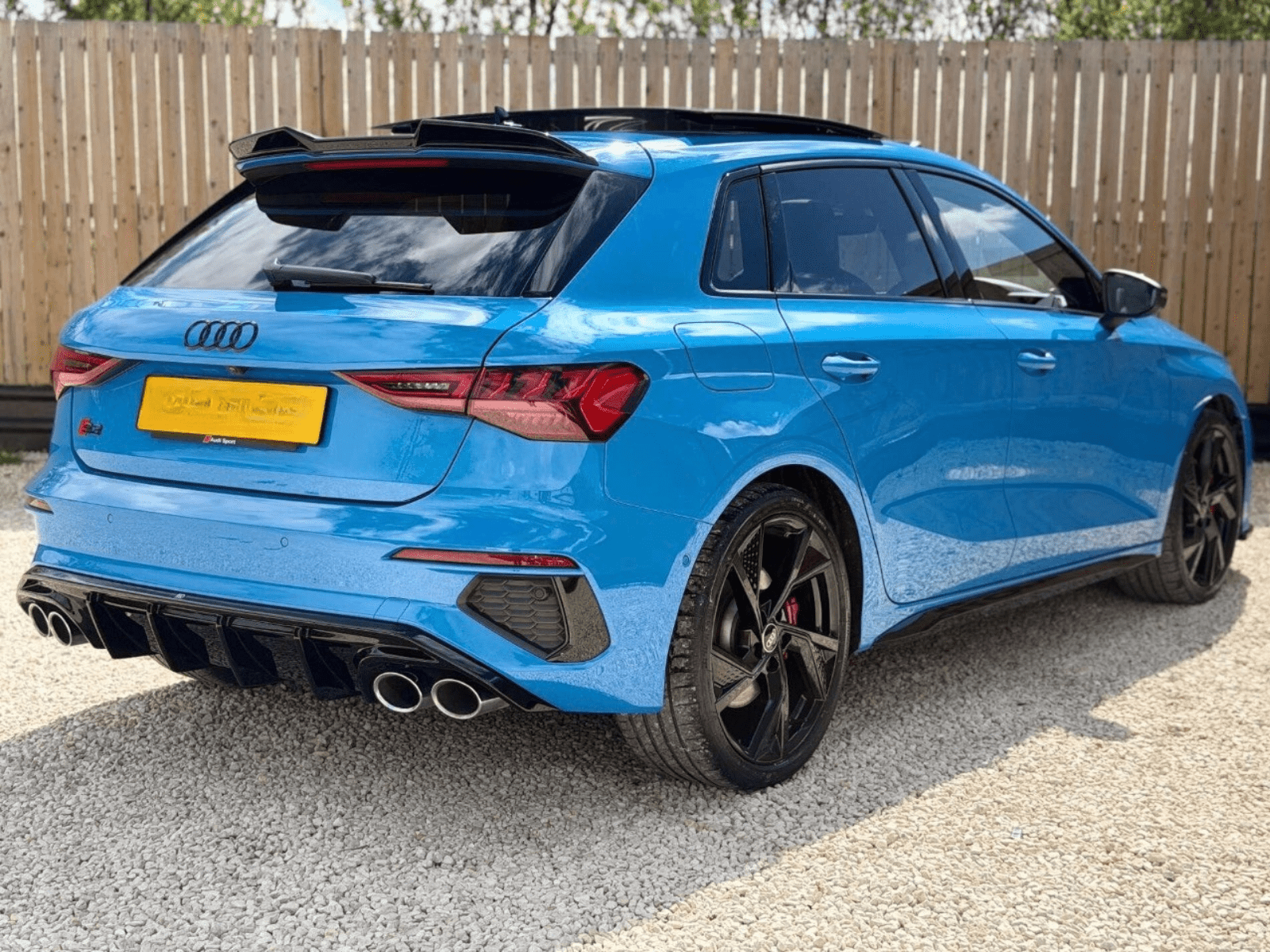 AUDI A3 8Y S - LINE FULL KIT S3 DIFFUSER SPLITTER SPOILER 2020 - 24 GLOSS BLACK - Mod My Car UK