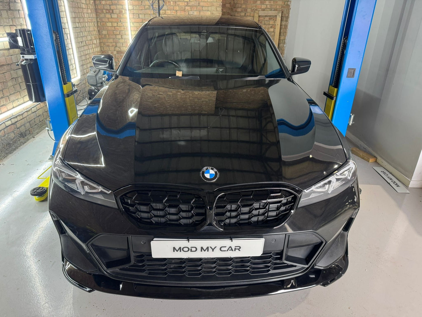 BMW 3 SERIES FRONT SPLITTER LIP G20 G21 LCI 3D STYLE GLOSS BLACK 2022+ - Mod My Car UK