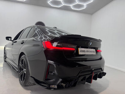 BMW 3 SERIES G20 G21 FULL BODYKIT LCI 2022+ DIFFUSER WITH LIGHT GLOSS BLACK - Mod My Car UK