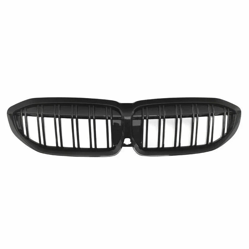 BMW 3 SERIES G20 G21 KIDNEY GRILLE DUAL SLAT M LOOK GLOSS BLACK 2019-2022 - Mod My Car UK