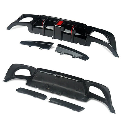 BMW 3 SERIES G20 M BODYKIT QUAD DIFFUSER FRONT SPLITTER SPOILER W/F1 LIGHT - Mod My Car UK