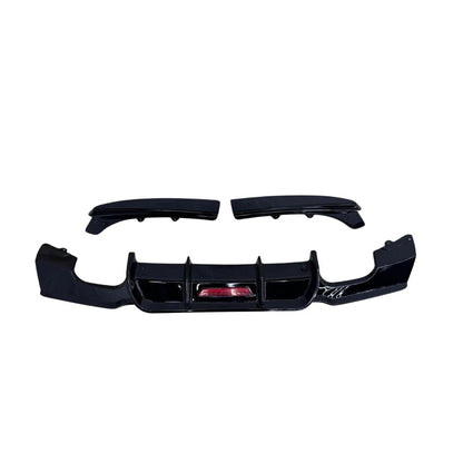 BMW F30 Competition Rear Diffuser QUAD Exhaust LED Rear Canards Diffuser 2012 - 18 - Mod My Car UK