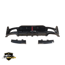 BMW G20 LCI REAR DIFFUSER 2022+ WITH LED BMW 3 SERIES BODY KIT GLOSS BLACK - Mod My Car UK