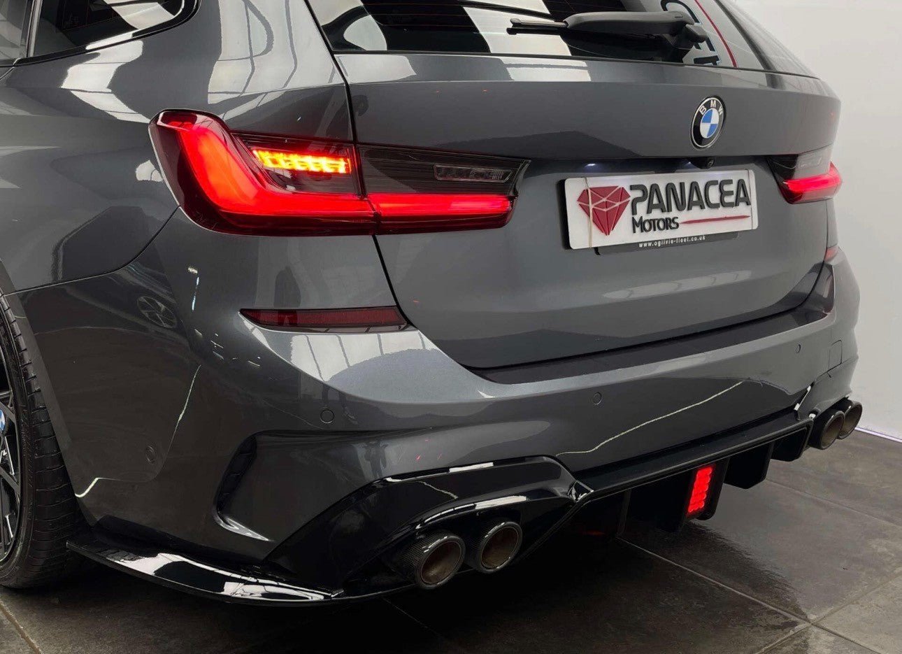 BMW G21 M BODYKIT QUAD DIFFUSER FRONT SPLITTER SPOILER W/F1 LIGHT 2019 - 22 - Mod My Car UK