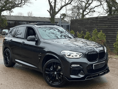 BMW X3 G01 BODYKIT QUAD STYLE DIFFUSER SPLITTER 2018+ GLOSS BLACK - Mod My Car UK