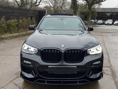 BMW X3 G01 BODYKIT QUAD STYLE DIFFUSER SPLITTER 2018+ GLOSS BLACK - Mod My Car UK