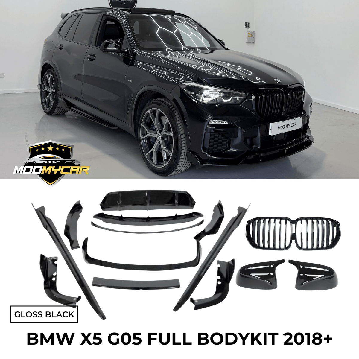 BMW X5 G05 BODYKIT M AERO KIT SPOILER REAR DIFFUSER GRILL SPLITTER SIDESKIRT 2018+ - Mod My Car UK