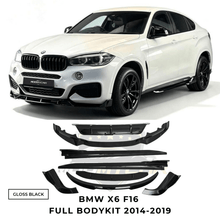 BMW X6 F16 GLOSS BLACK BODYKIT SPLITTER SKIRTS DIFFUSER SPOILER GRILL 2014-2019 - Mod My Car UK