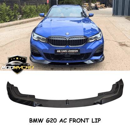 FOR BMW 3 SERIES G20 G21 M PERFORMANCE FRONT SPLITTER LIP SPOILER GLOSS BLACK UK - Mod My Car UK