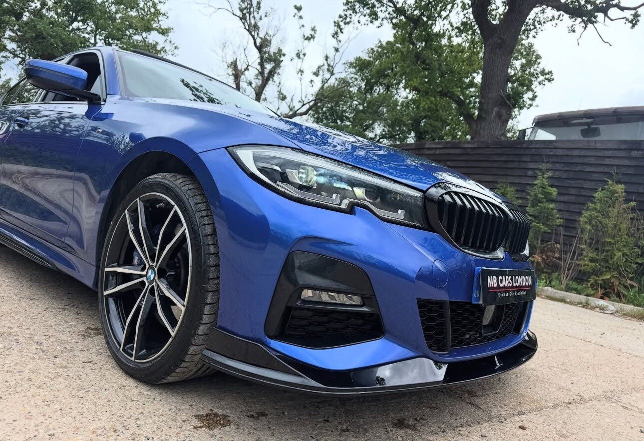 FOR BMW 3 SERIES G20 G21 M PERFORMANCE FRONT SPLITTER LIP SPOILER GLOSS BLACK UK - Mod My Car UK