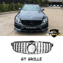 FOR MERCEDES C CLASS GT GRILLE W205 GLOSS BLACK 2014 - 2018 GT GRILLE W205 UK - Mod My Car UK
