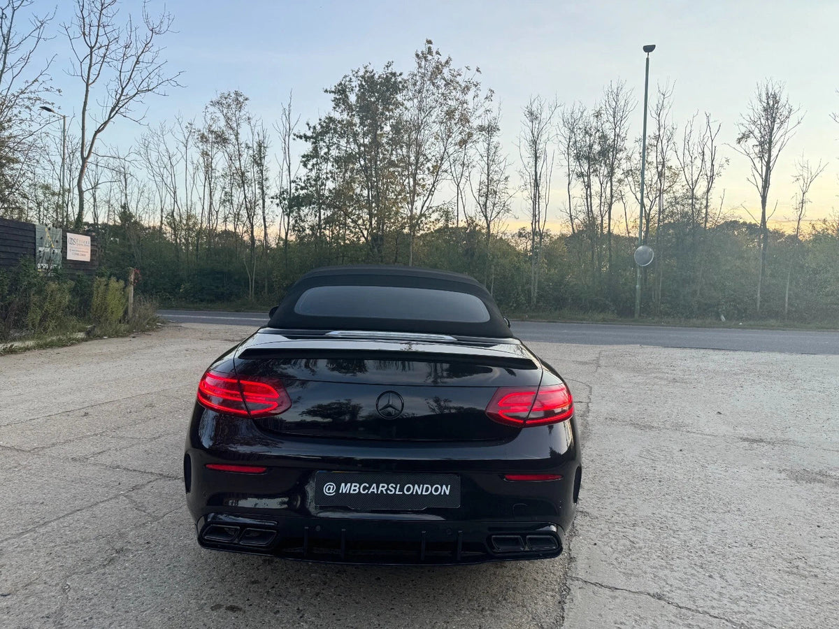 MERCEDES C CLASS BOOT SPOILER W205 C205 COUPE BODY KIT AMG STYLE GLOSS BLACK - Mod My Car UK