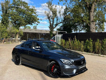 MERCEDES C CLASS FRONT SPLITTER W205 C205 A205 2014 - 19 GLOSS BLACK - Mod My Car UK
