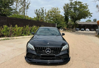 MERCEDES C CLASS FRONT SPLITTER W205 C205 S205 LCI 2019+ UK - Mod My Car UK