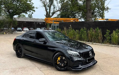 MERCEDES C CLASS FRONT SPLITTER W205 C205 S205 LCI 2019+ UK - Mod My Car UK