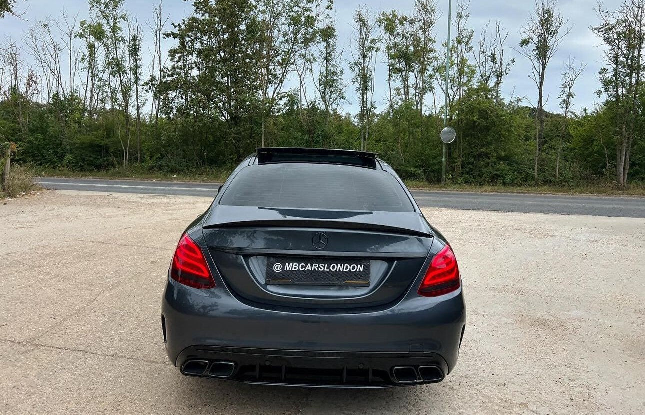 MERCEDES C CLASS REAR DIFFUSER W205 C63 AMG 2014 - 2021 DIFFUSER W205 SALOON UK - Mod My Car UK