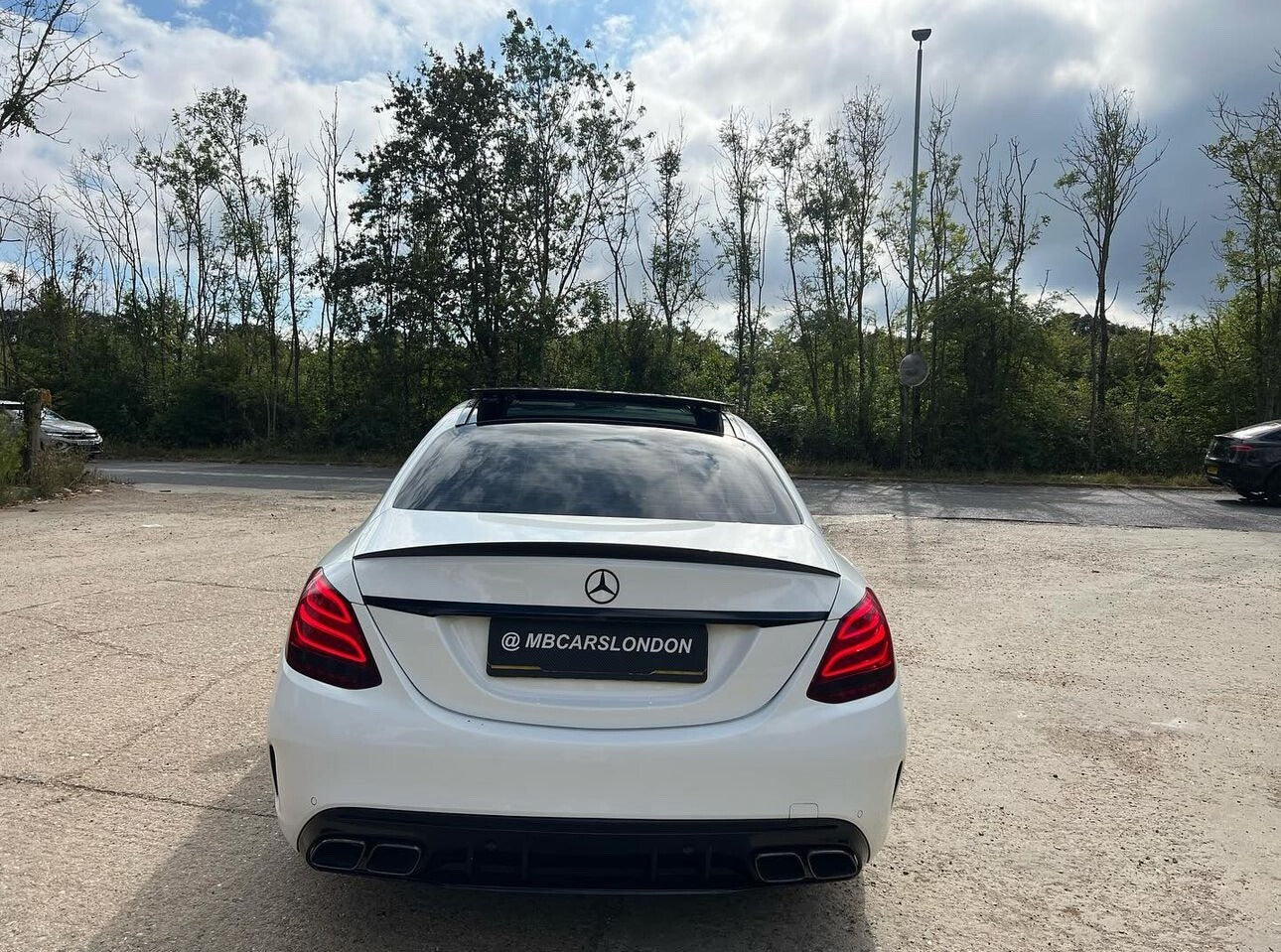 MERCEDES C CLASS REAR DIFFUSER W205 C63 AMG 2014 - 2021 DIFFUSER W205 SALOON UK - Mod My Car UK