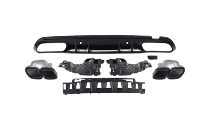 MERCEDES C CLASS REAR DIFFUSER W205 C63 AMG 2014 - 2021 DIFFUSER W205 SALOON UK - Mod My Car UK