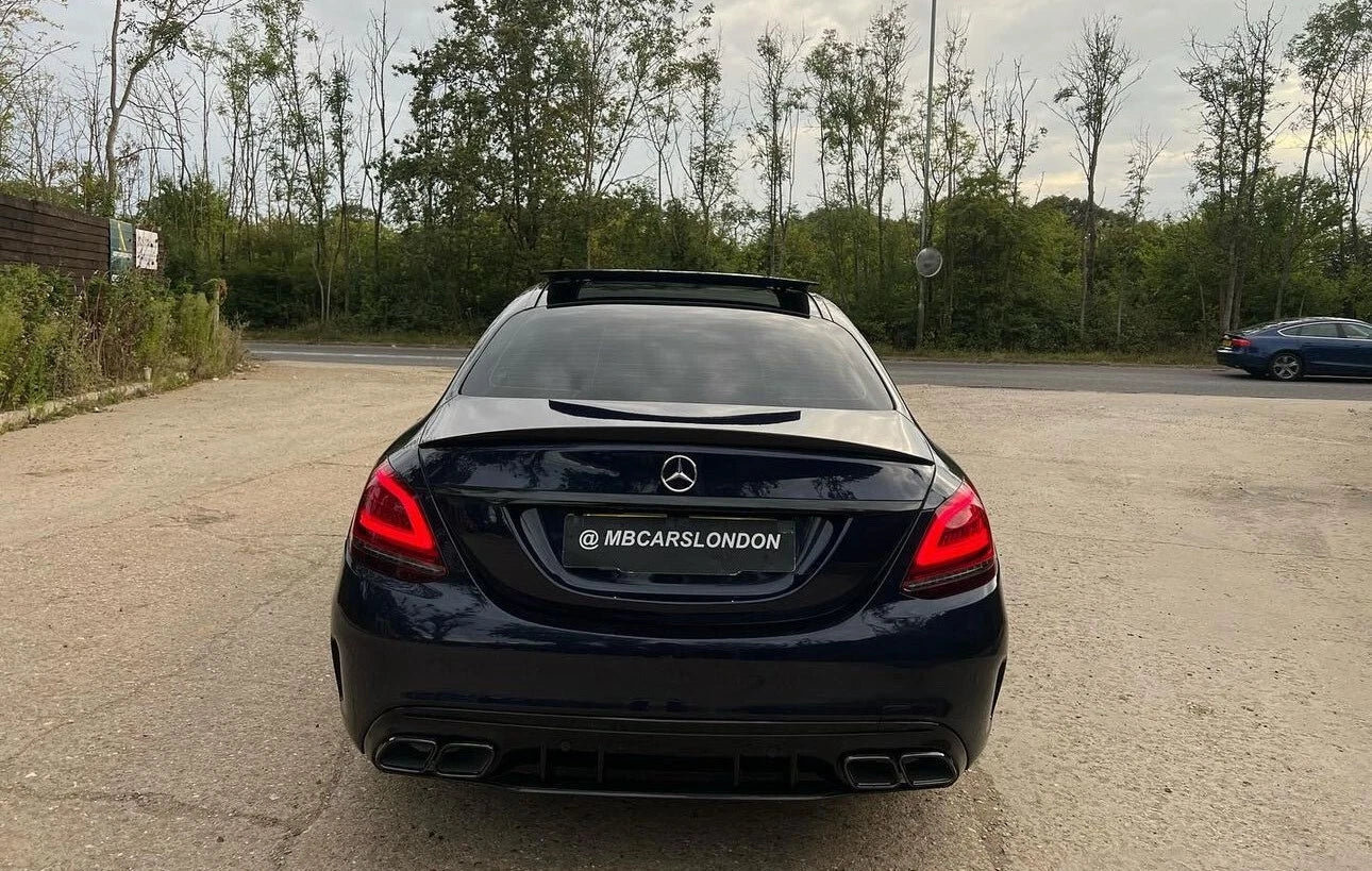 MERCEDES C CLASS W205 BOOT SPOILER 2014+ GLOSS BLACK - Mod My Car UK