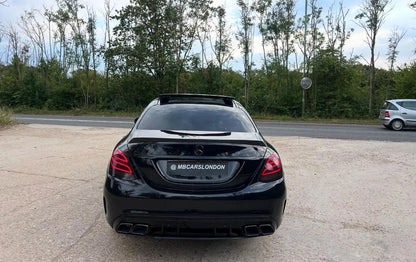 MERCEDES C CLASS W205 BOOT SPOILER AMG STYLE 2014 - 2022 GLOSS BLACK - Mod My Car UK