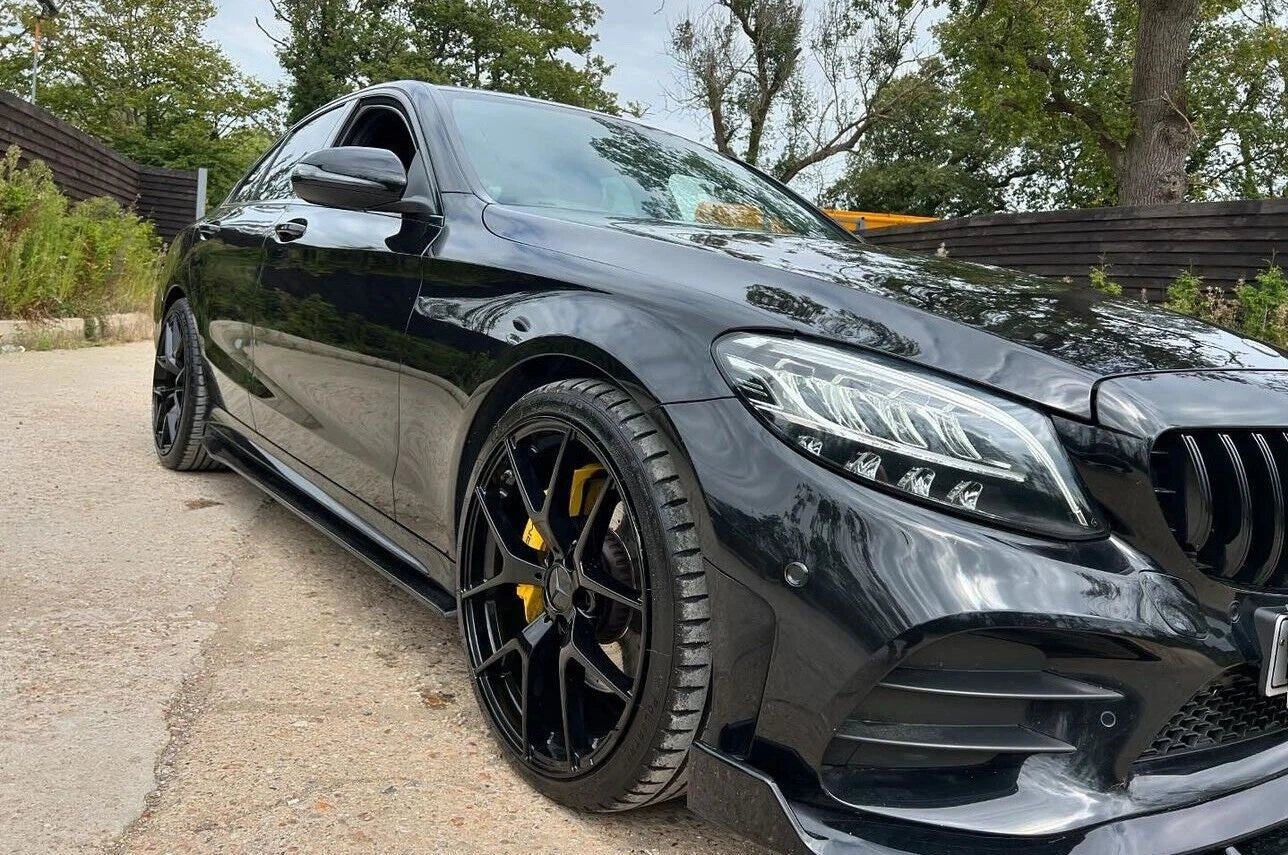 MERCEDES C CLASS W205 SIDE SKIRTS GLOSS BLACK 2014+ - Mod My Car UK