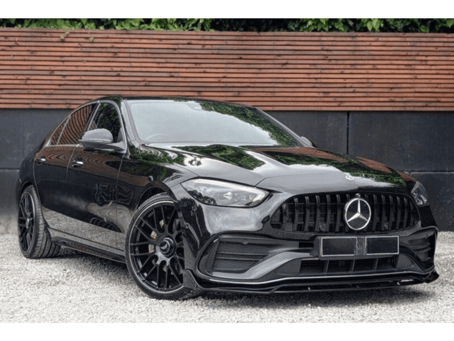 MERCEDES C CLASS W206 FRONT LIP 2022+ BRABUS STYLE GLOSS BLACK - Mod My Car UK