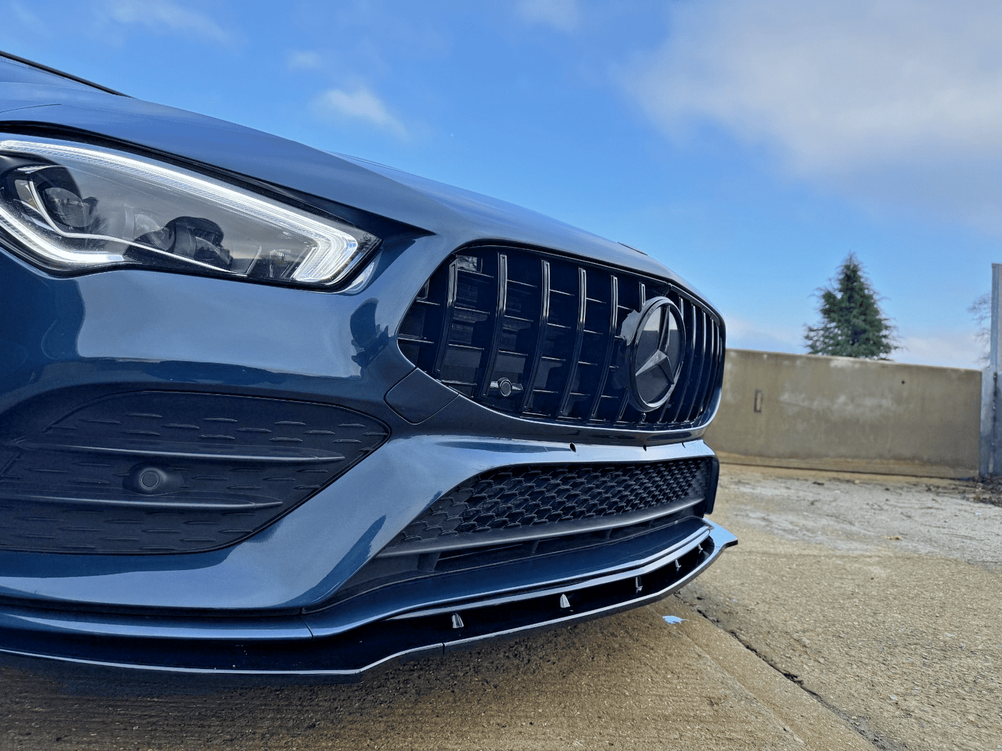 MERCEDES CLA A CLASS FRONT SPLITTER W118 W177 GLOSS BLACK 2018+ - Mod My Car UK