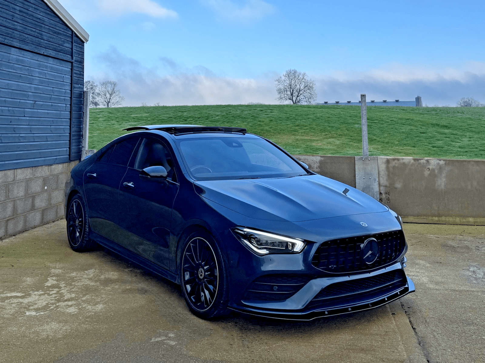 MERCEDES CLA A CLASS FRONT SPLITTER W118 W177 GLOSS BLACK 2018+ - Mod My Car UK