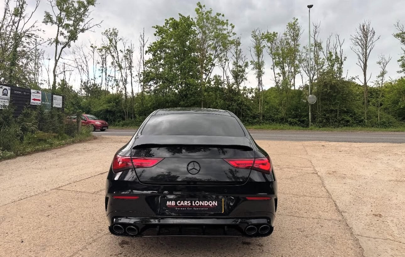 MERCEDES CLA W118 C118 REAR DIFFUSER CLA45 QUAD TAIL PIPES GLOSS BLACK AMG 2019+ - Mod My Car UK
