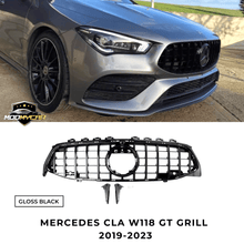 MERCEDES CLA W118 GT GRILL 2019+ GT STYLE PRE - FACELIFT GLOSS BLACK - Mod My Car UK