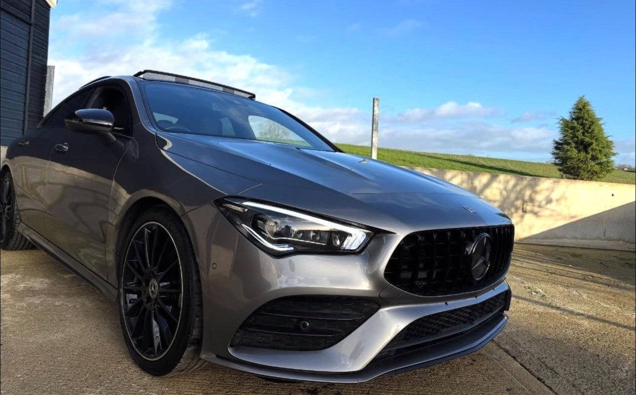 MERCEDES CLA W118 GT GRILL 2019+ GT STYLE PRE - FACELIFT GLOSS BLACK - Mod My Car UK