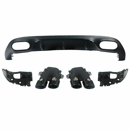 MERCEDES E CLASS E53 REAR DIFFUSER C238 A238 AMG LINE CONVERTIBLE QUAD PIPES 17+ - Mod My Car UK