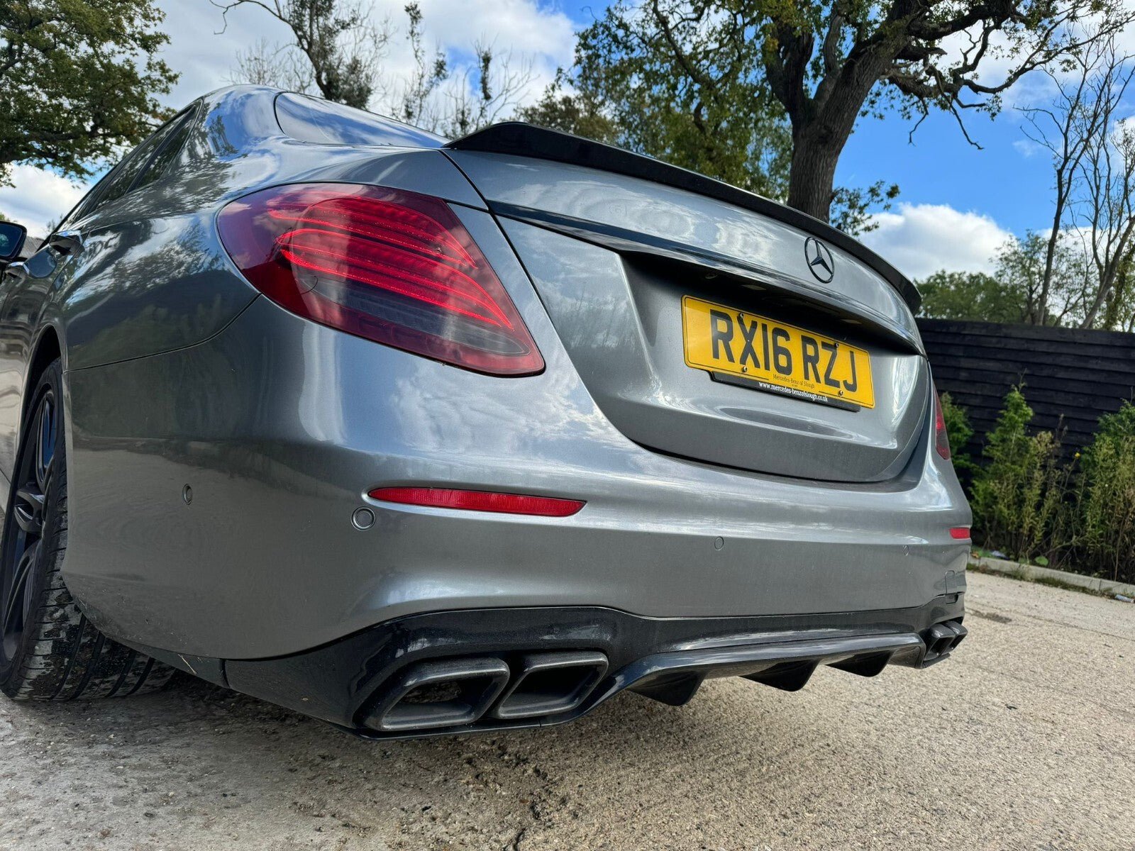 MERCEDES E CLASS REAR DIFFUSER W213 E63 STYLE AMG WITH TAIL PIPES 2017 - 20 - Mod My Car UK