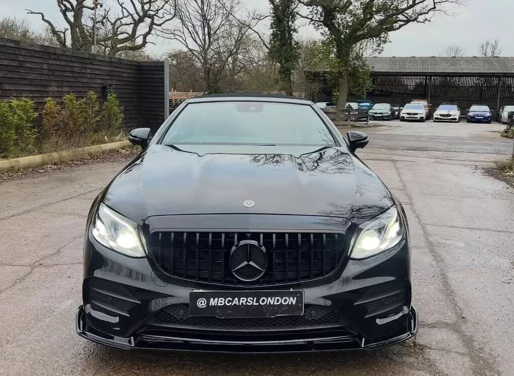MERCEDES E CLASS W213 SPLITTER BRABUS AMG GLOSS BLACK 2016 - 2020 - Mod My Car UK