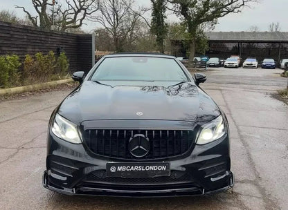 MERCEDES E CLASS W213 SPLITTER BRABUS AMG GLOSS BLACK 2016 - 2020 - Mod My Car UK