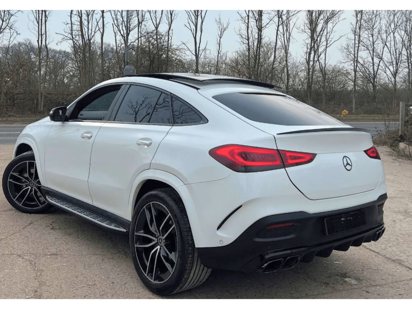 MERCEDES GLE COUPE REAR DIFFUSER C167 AMG STYLE GLE63 TAIL PIPES GLOSS BLCK 19+ - Mod My Car UK