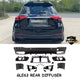 MERCEDES GLE63 REAR DIFFUSER W167 TAIL PIPES 2019+ GLOSS BLACK - Mod My Car UK