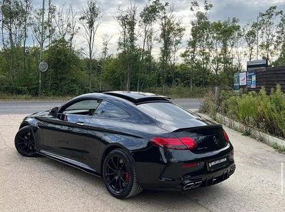 MERCEDES W205 C205 BOOT SPOILER COUPE BODY KIT AMG STYLE GLOSS BLACK - Mod My Car UK