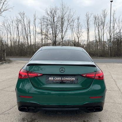 MERCEDES W206 REAR DIFFUSER C63 FOR AMG 2021+ WITH TAIL PIPES GLOSS BLACK UK - Mod My Car UK