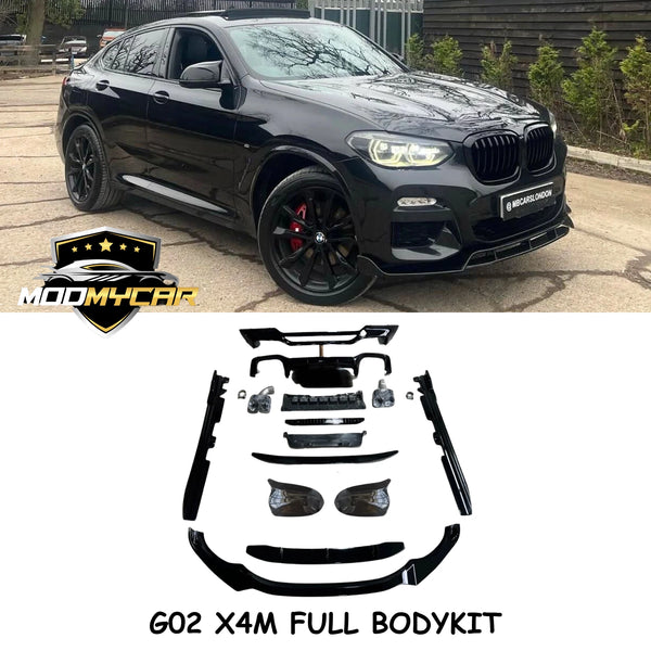 BMW X4M G02 BODYKIT PERFORMANCE STYLE GLOSS BLACK PRE-LCI 2018+
