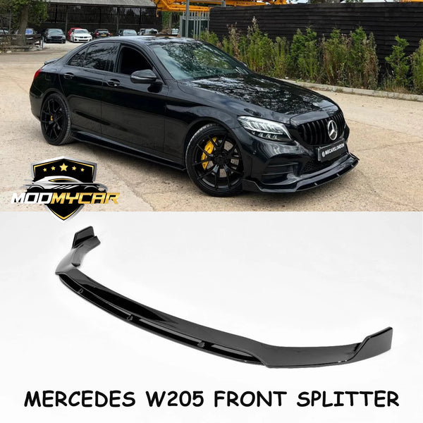 MERCEDES C CLASS FRONT SPLITTER W205 C205 S205 LCI 2019+ UK