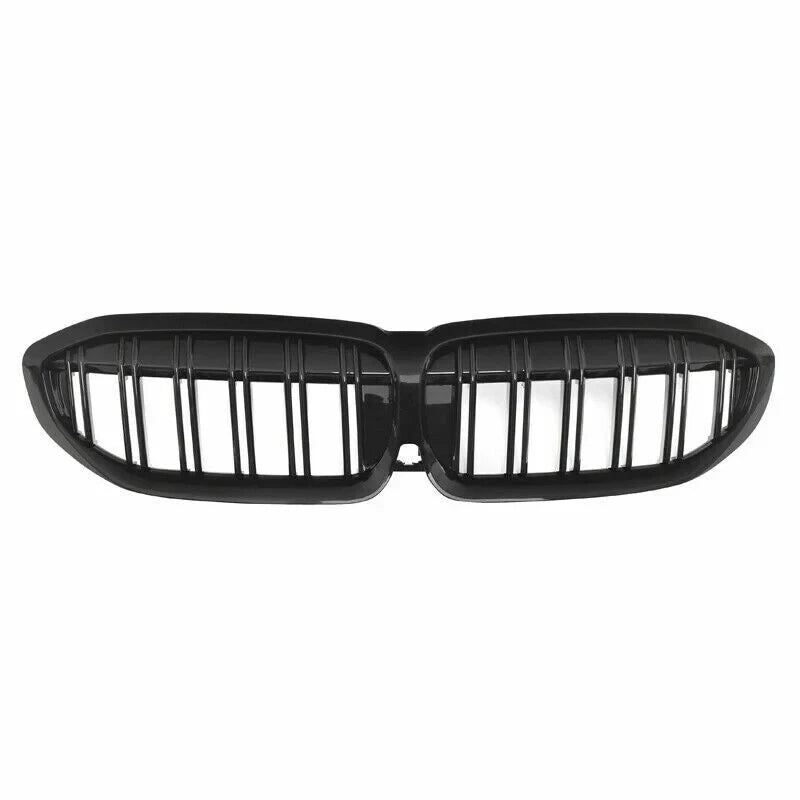BMW 3 SERIES G20 G21 KIDNEY GRILLE DUAL SLAT M LOOK GLOSS BLACK 2019-2022